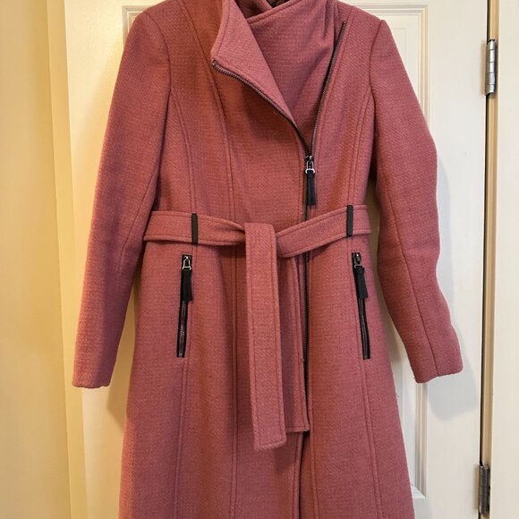 CALVIN KLEIN WOMEN'S WOOL BLEND COAT JACKET PINK - Picture 8 of 15